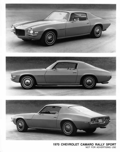1970 Chevrolet Camaro Rally Sport Press Photo 0275