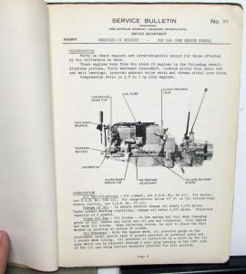 1940 Autocar Trucks Dealer Service & Parts Bulletins U-2044 Shop Manual Update