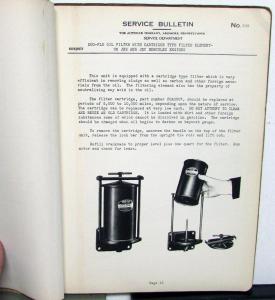 1940 Autocar Trucks Dealer Service & Parts Bulletins U-2044 Shop Manual Update