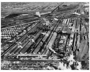 1930s Plymouth Factory Aerial View Press Photo 0030