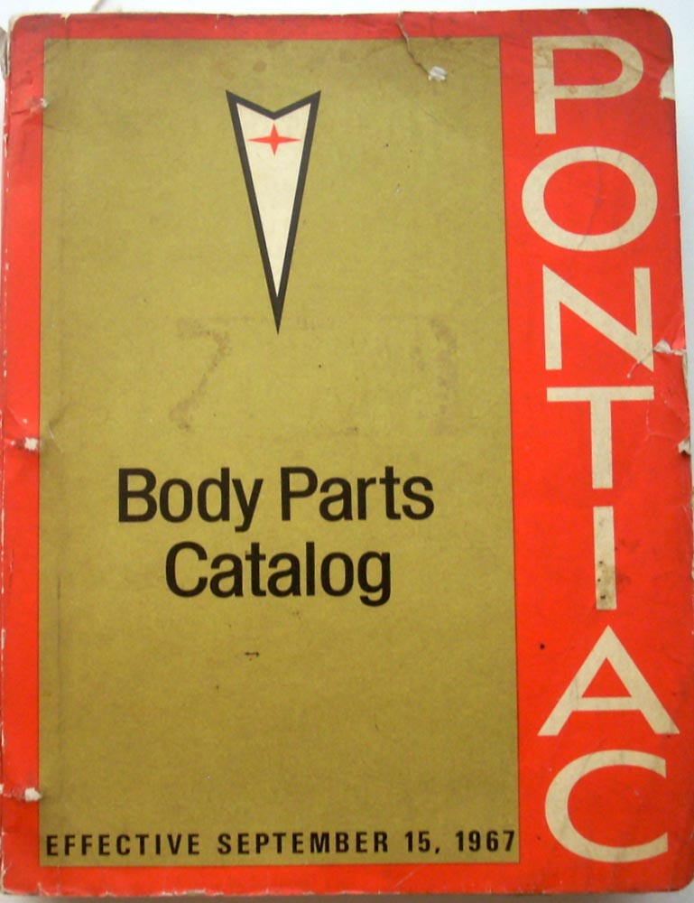 1968 Pontiac Parts Catalog Catalina Bonneville Tempest Grand Prix GTO LeMans 66