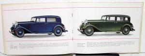 1933 Lincoln V12 Cylinder 125 HP Motor Cars ORIGINAL Sale Brochure