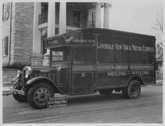 1920s Federal Truck with Boyertown Body Press Photo - 0013 - Lansdale NY Express