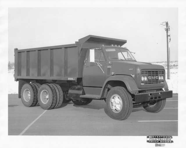 1967 GMC 8500 V-6 Dump Truck with Boyertown Body Press Photo 0220