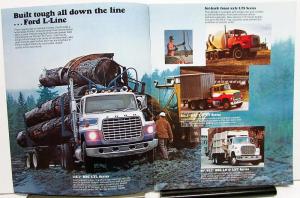 1978 Ford L Line 900 8000 & 9000 Series Trucks Gas & Diesel Sales Brochure Orig