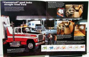 1978 Ford L Line 900 8000 & 9000 Series Trucks Gas & Diesel Sales Brochure Orig