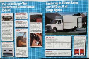 1979 Ford Econoline Parcel Delivery Van Sales Brochure