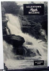 1945 Allentown Mack Bulldog Truck Factory Employee Newsletter Magazine October