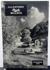 1945 Allentown Mack Bulldog Truck Factory Employee Newsletter Magazine September