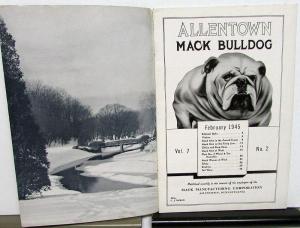 1945 Allentown Mack Bulldog Truck Factory Employee Newsletter Magazine February