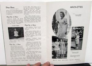 1944 Allentown Mack Bulldog Truck Factory Employee Newsletter Magazine March