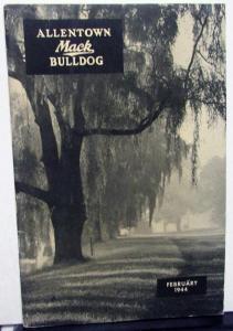 1944 Allentown Mack Bulldog Truck Factory Employee Newsletter Magazine February