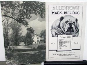 1944 Allentown Mack Bulldog Truck Factory Employee Newsletter Magazine February