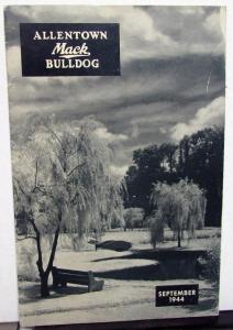 1944 Allentown Mack Bulldog Truck Factory Employee Newsletter Magazine September