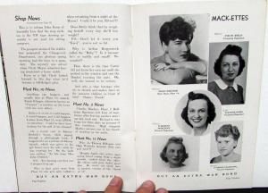 1944 Allentown Mack Bulldog Truck Factory Employee Newsletter Magazine May