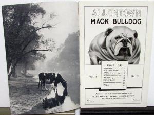 1943 Allentown Mack Bulldog Truck Factory Employee Newsletter Magazine March