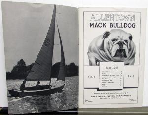 1943 Allentown Mack Bulldog Truck Factory Employee Newsletter Magazine June