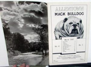 1942 Allentown Mack Bulldog Truck Factory Employee Newsletter Magazine March