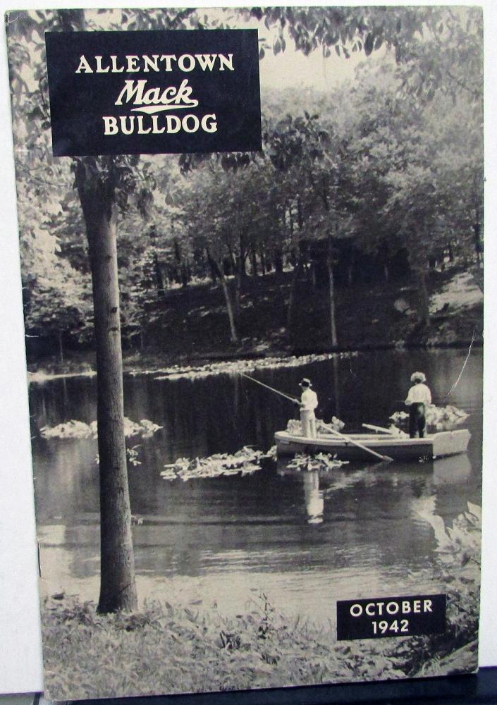 1942 Allentown Mack Bulldog Truck Factory Employee Newsletter Magazine October