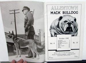 1942 Allentown Mack Bulldog Truck Factory Employee Newsletter Magazine October