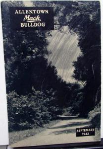 1942 Allentown Mack Bulldog Truck Factory Employee Newsletter Magazine September