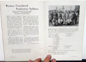 1942 Allentown Mack Bulldog Truck Factory Employee Newsletter Magazine September
