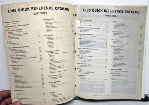 1965 Ford Quick Reference Parts Catalog Mustang Falcon Fairlane Galaxie Pick-up