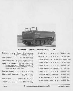 1954 Dodge Engined Amphibious Cargo Carrier T107 at Aberdeen Press Photo 0063