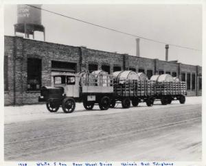 1928 White 5 Ton 4 Wheel Drive Truck Press Photo 0044 - Illinois Bell Telephone