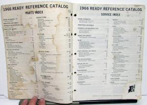 1966 Ford Ready Reference Parts Catalog Mustang Thunderbird Ranchero Pick-up 65