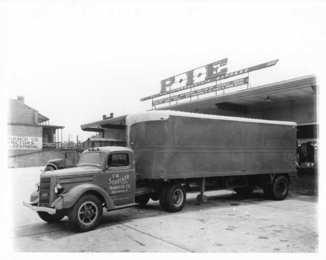 1940-1941 Mack Tractor Trailer Truck Press Photo 0161 - FW Strecker Transfer Co