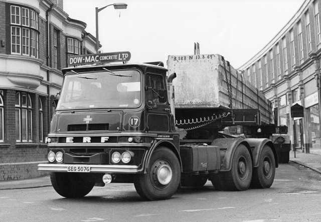 1970s ERF 75 Ton 3 Axle Tractor Truck Press Photo & Release 0003 - Dow-Mac LTD