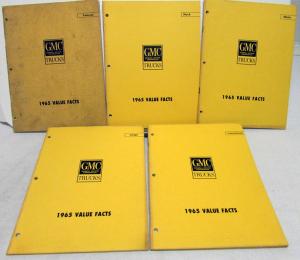 GMC Trucks Dealer Features & Competitive Specifications Facts Booklets Set Of 5