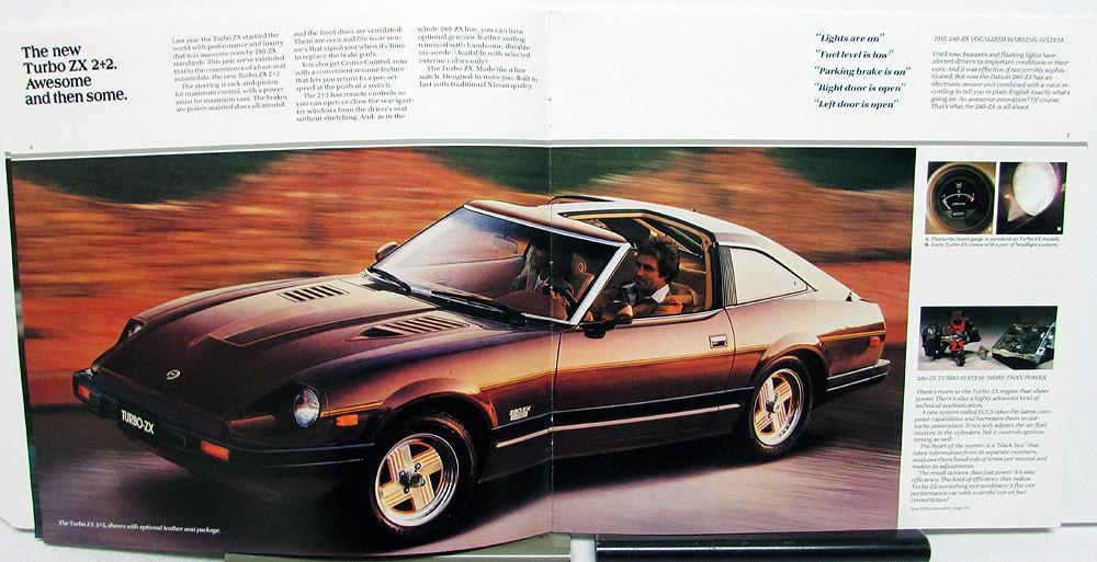 1982 Datsun 280 ZX Dealer Prestige Sales Brochure Turbo