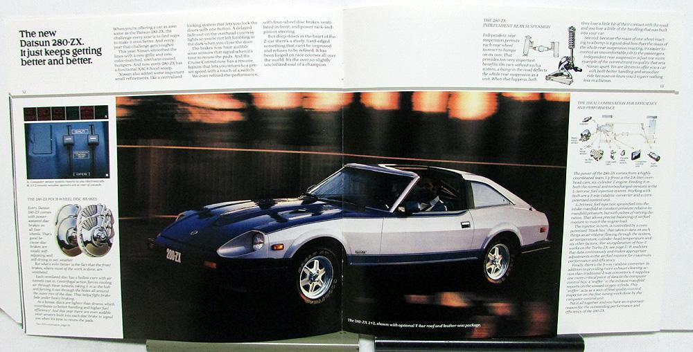1982 Datsun 280 ZX Dealer Prestige Sales Brochure Turbo