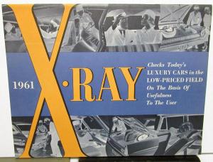 1961 Rambler Ambassador X-Ray Sales Brochure Comparison With Competition Orig