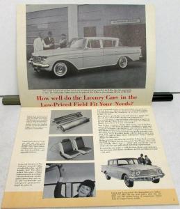 1961 Rambler Ambassador X-Ray Sales Brochure Comparison With Competition Orig