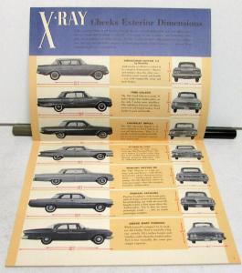 1961 Rambler Ambassador X-Ray Sales Brochure Comparison With Competition Orig