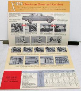 1961 Rambler Ambassador X-Ray Sales Brochure Comparison With Competition Orig