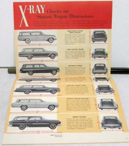 1961 Rambler Ambassador X-Ray Sales Brochure Comparison With Competition Orig
