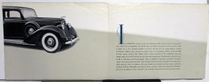 1936 Lincoln V12 Roadster Limo Coupe Berline Sedan Sales Folder Brochure ORIG