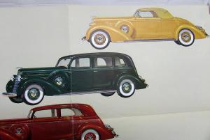 1936 Lincoln V12 Roadster Limo Coupe Berline Sedan Sales Folder Brochure ORIG