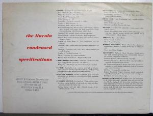 1936 Lincoln V12 Roadster Limo Coupe Berline Sedan Sales Folder Brochure ORIG