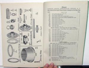 1928 Stewart Motor Trucks 25X 2 Ton Instruction Repair Parts Catalog Owners Man