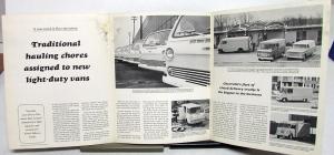 1965 Chevrolet Dealer Sales Brochure Mailer Chevy Van Closed Delivery Truck Orig