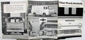 1965 Chevrolet Dealer Sales Brochure Mailer Chevy Van Closed Delivery Truck Orig