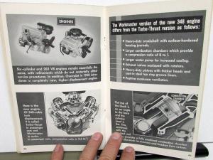 1958 Chevrolet Dealer Advance Service Information Instructional Booklet Orig