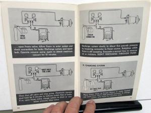 1956 Chevrolet Dealer Service Information Instructional Booklet Air-Conditioning