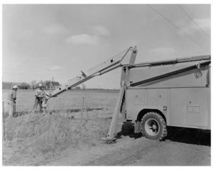 1962 Ford C-750 Truck with Pierce Body Press Photo Lot 0267 - WI MI Power Co