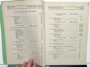 1940-1941 REO Trucks Dealer Service Parts Book Catalog Model 119 School Bus
